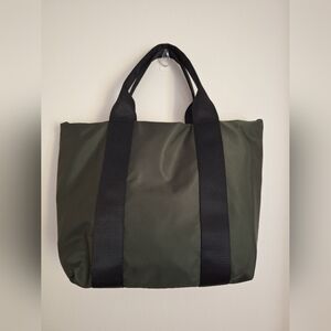 Fabletics The Day Trip Tote Crossbody Bag Green Black Gym Athletic